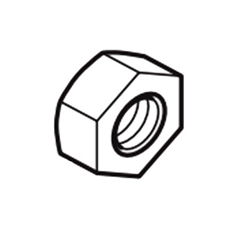 MAKITA 252041-4 - HEX NUT 5 8-24 GS5000 - Authentic OEM part