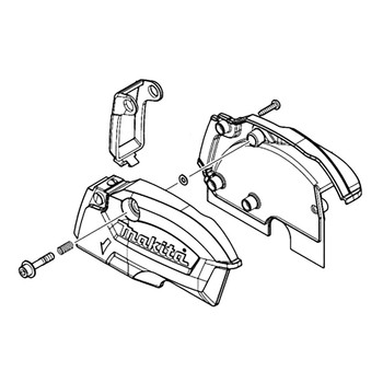 MAKITA 183K33-7 - DUST BOX SET XSC03 - Authentic OEM part | SEPD