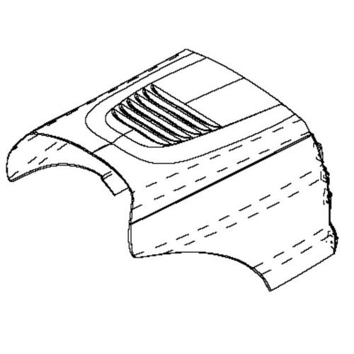 Husqvarna 532185682 - Hood Pnt Steel Laser Lt - Original OEM part Husqvarna 532185682 - Hood Pnt Steel Laser Lt - Original OEM part