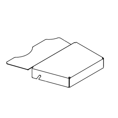 HUSTLER 112183-1 - LEFT HAND PULLEY COVER 60 IN YELLOW - HUSTLER MOWERS 112183-1