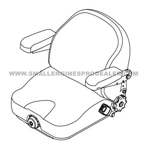 HUSTLER 607710 - SEAT I3M SEATS INC - Image 2