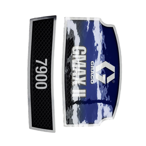 GRACO part 16X350 LABEL, BRAND, FRONT, GMAXII, 7900 OEM part - NO LONGER AVAILABLE