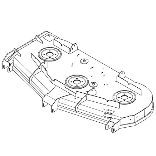 HUSTLER 555301 - SERVICE DECK DECAL 72 IN - HUSTLER MOWERS 555301