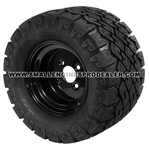 HUSTLER 607813 - TIRE/WHEEL 20X12.00-10 BLK - Image 1 