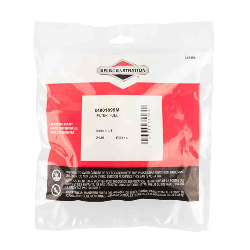 BRIGGS & STRATTON part 84001895M - FILTER FUEL (OEM part)