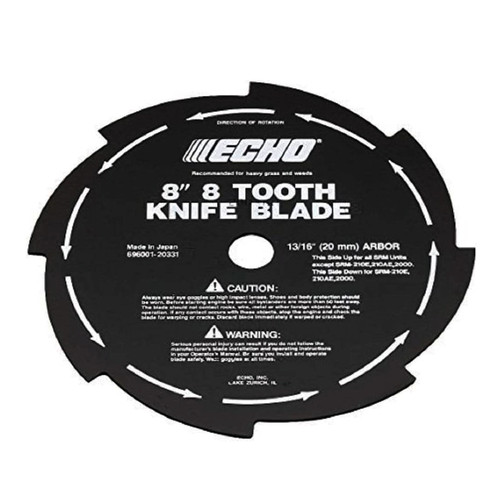 ECHO 69600120331 - 8-TOOTH GRASS & WEED BLADE 8" DIAMETER 20MM ARBOR-image1