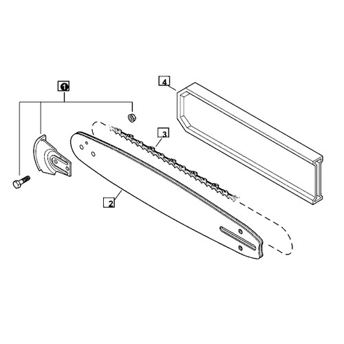 ECHO 18" DOUBLE GUARD BAR 18A0CD3762C - Image 1