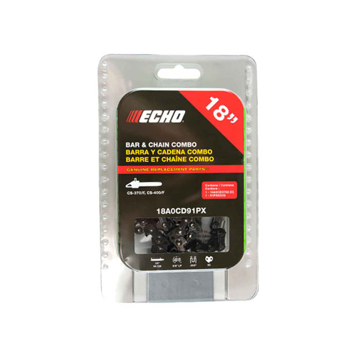 ECHO 18A0CD91PX - 18A0CD3762C/91PX62CQ - BAR AND CHAIN COMBO - Authentic OEM part.