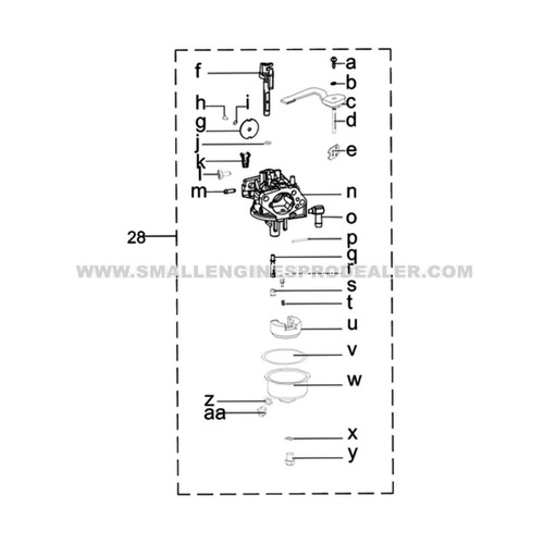 Part number 651P05454 Troy Bilt - MTD Diagram