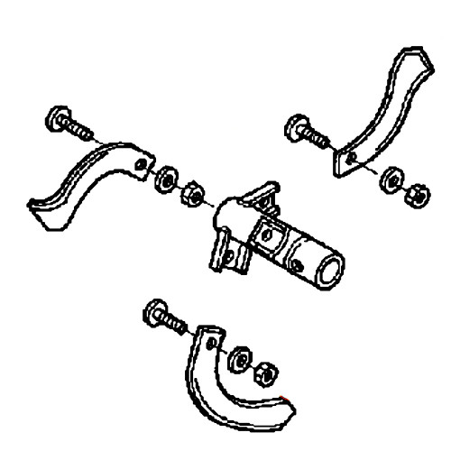 Honda Engines part 72100-777-023 - Tine R. (Outer) - Original OEM