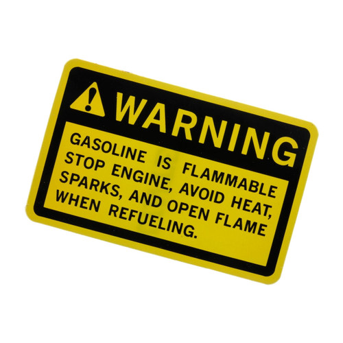 Honda Engines part 87123-763-A00 - Label Fuel Warning - Original OEM