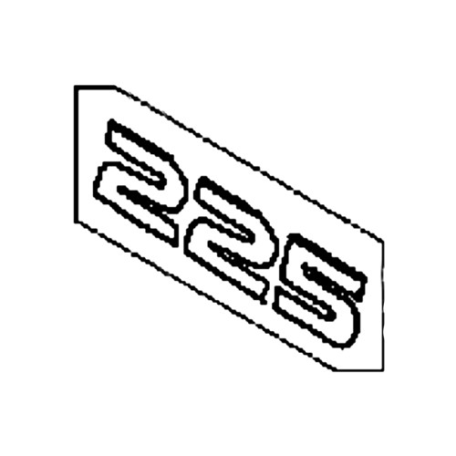 Honda Engines part 87121-ZY3-C00 - Mark Rear (Bf225) - Original OEM ** SUPERSEDED TO 87121-ZVK-010 **