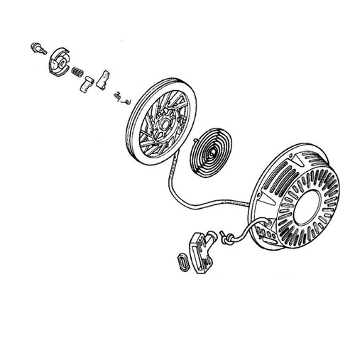 Honda Engines part 28400-ZE3-W02ZK - Starter Assembly T68 - Original OEM