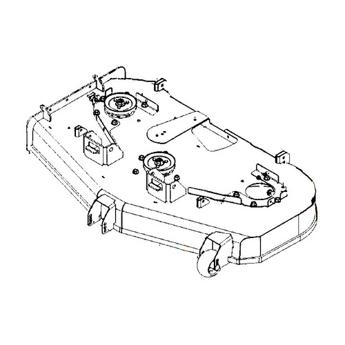 Husqvarna 591359702 - Deck Service With Decals.54".10Ga Orange - Original OEM part