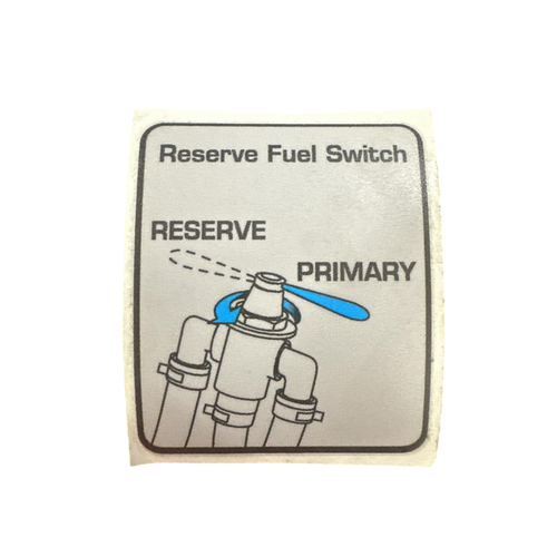 REDMAX 587015101 - DECAL RESERVE FUEL SELCTOR ENG - Original OEM part
