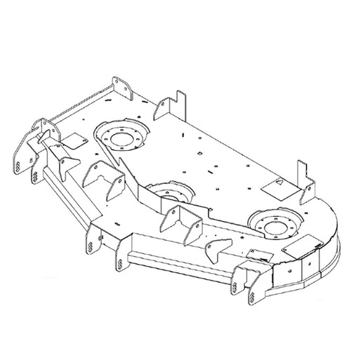 HUSTLER 555447 - SERVICE DECK DECAL - HUSTLER MOWERS 555447