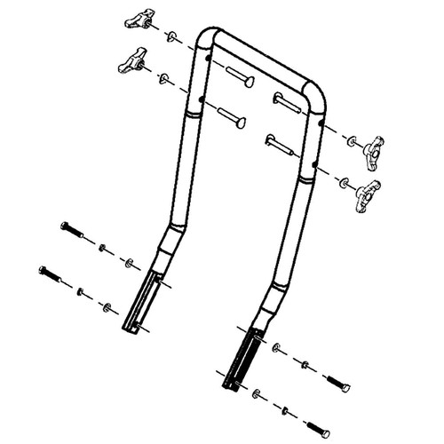 BRIGGS & STRATTON part 84003833 - KIT HANDLE LOWER - (OEM part)