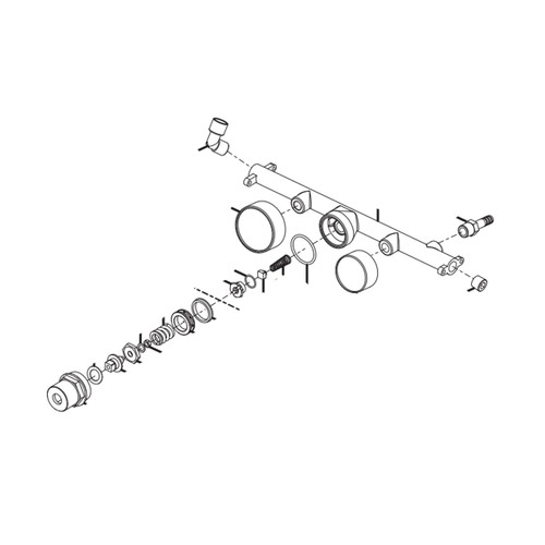 RYOBI/RIDGID 079027004713 - ASSEMBLY MANIFOLD (Original OEM part)