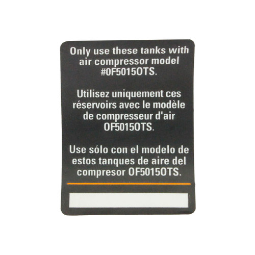 RYOBI/RIDGID 079027013902 - LABEL TANK (Original OEM part)
