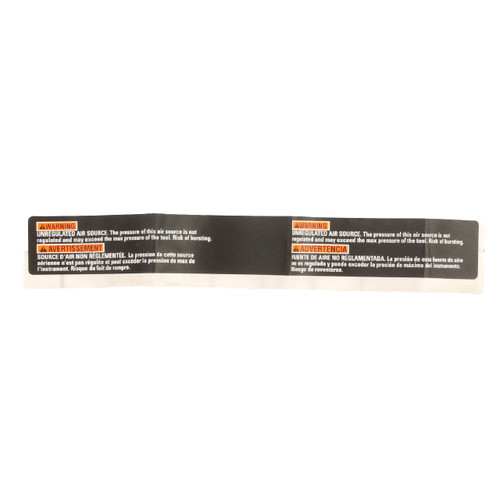 RYOBI/RIDGID 079027013914 - LABEL BURST WARNING HOSE WRAP (Original OEM part)
