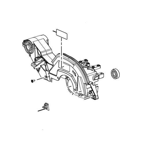 RYOBI/RIDGID 089240034711 - ASSEMBLY UPPER GUARD (Original OEM part)