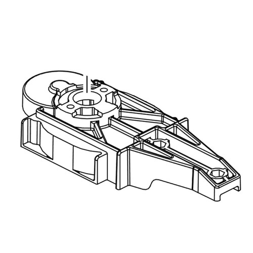 311065001 - GEAR BOX BASE WITH METAL SHAFT - Part # GEAR BOX BASE WITH METAL SHAFT (HOMELITE ORIGINAL OEM)