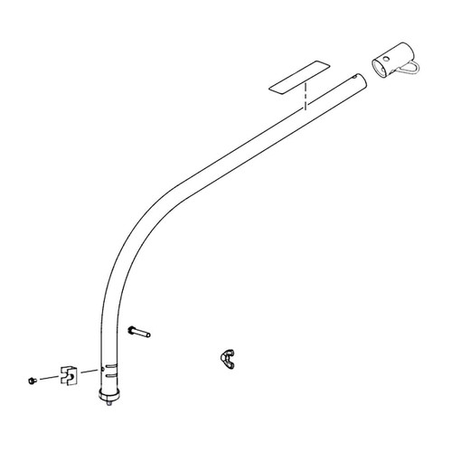 205273007 - CURVED SHAFT ASSEMBLY WITH LABELS (HOMELITE ORIGINAL OEM)