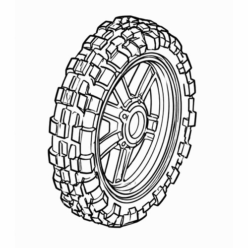 313619001 PLASTIC10IN WHEEL ASSEMBLY (HOMELITE ORIGINAL OEM)