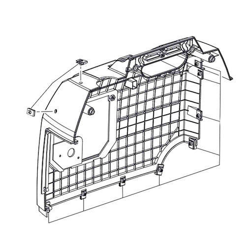 524001011 - LEFT SIDE HOUSING ASSEMBLY (HOMELITE ORIGINAL OEM)