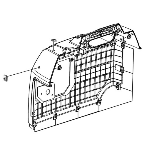 524001021 - LEFT SIDE HOUSING ASSEMBLY GRA - Part # LEFT SIDE HOUSING ASSEMBLY GRA (HOMELITE ORIGINAL OEM)