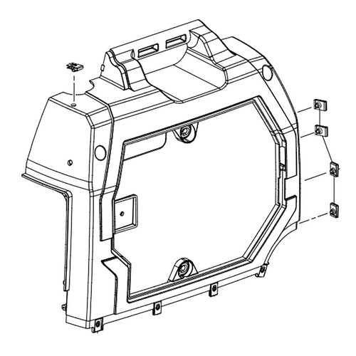 524003012 - RIGHT SIDE HOUSING ASSEMBLY GRAY (HOMELITE ORIGINAL OEM)