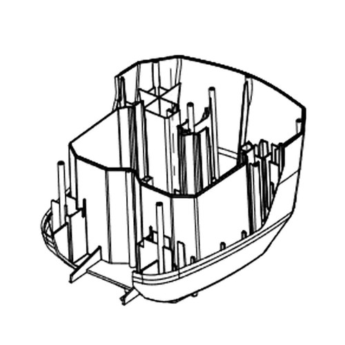 535005001 - PLASTICBATTERY HOUSING BOTTOM - Part # PLASTICBATTERY HOUSING BOTTOM (HOMELITE ORIGINAL OEM)