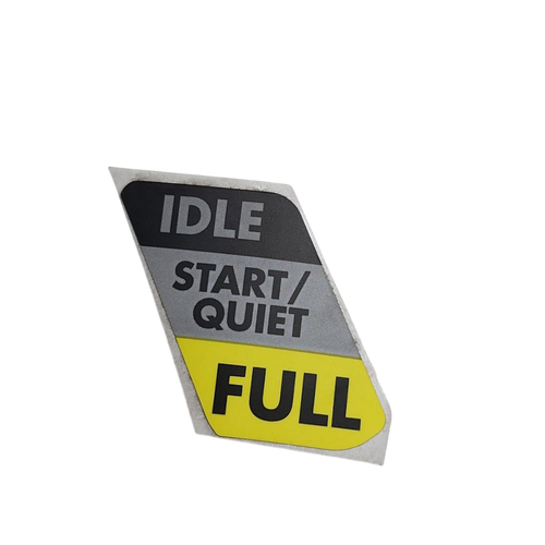 941657013 - LABEL THROTTLE CONTROL RY38B (HOMELITE ORIGINAL OEM)