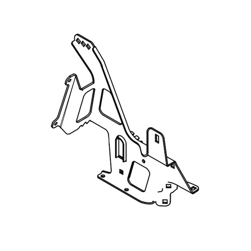 YBRAVO 201313-5 - BRACKET LEFT REAR ASSEMBLY BLACK - Original OEM part