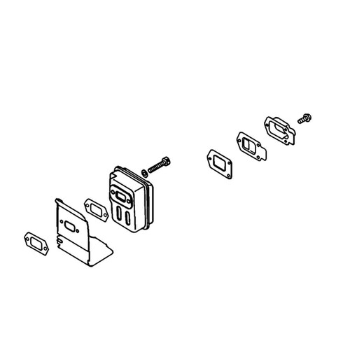 ECHO P021000050 - MUFFLER ASSEMBLY  - Authentic OEM part
