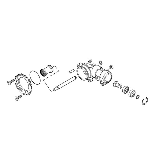 ECHO P100005382 - GEAR BOX ASSEMBLY, HCA-2620, AH262 - Authentic OEM part