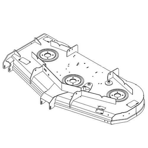 HUSTLER 556100 - SERVICE DECK DECAL 72 IN SD - HUSTLER MOWERS 556100