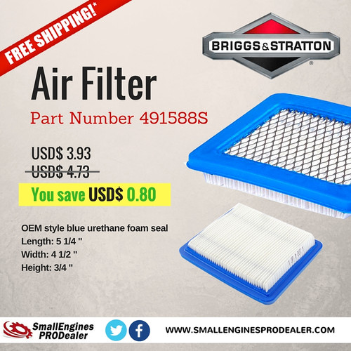 Stens 102-549 Air Filter for B&S 128700-129799 Series OEM  [Free Shipping]