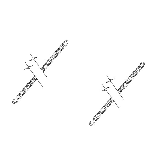 01-251-0350 - SAFETY CHAIN ASSY W/"S" - (TORO ORIGINAL OEM)