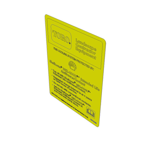 1042449 DECALCOOLANT (TORO ORIGINAL OEM)