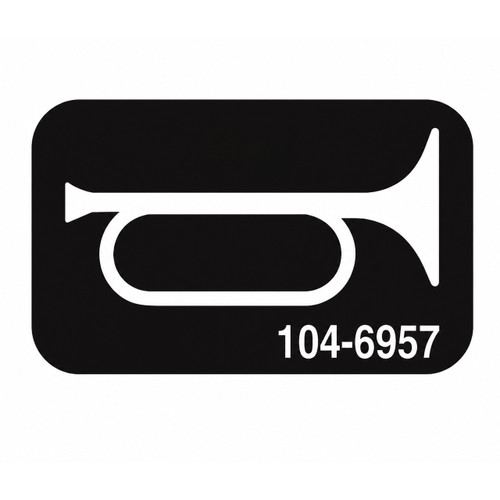1046957 DECALHORN (TORO ORIGINAL OEM)
