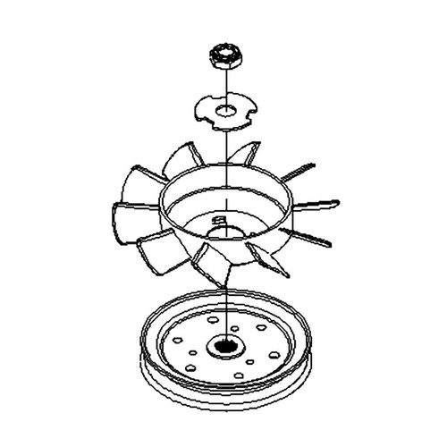 106-8698 - FAN PULLEY KIT - (TORO ORIGINAL OEM)