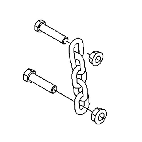 116-0756 - DECK LIFT CHAIN ASM - (TORO ORIGINAL OEM) - Image 1