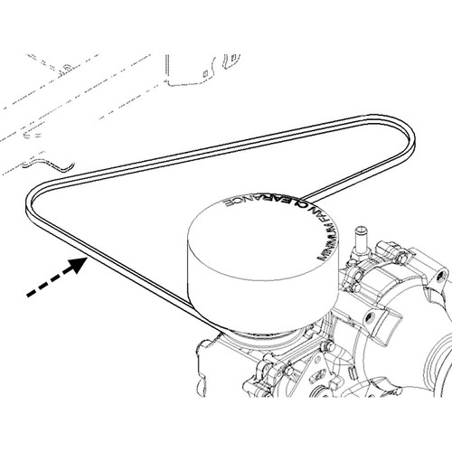 126-9835 - BELT-V - (TORO ORIGINAL OEM) - Image 1