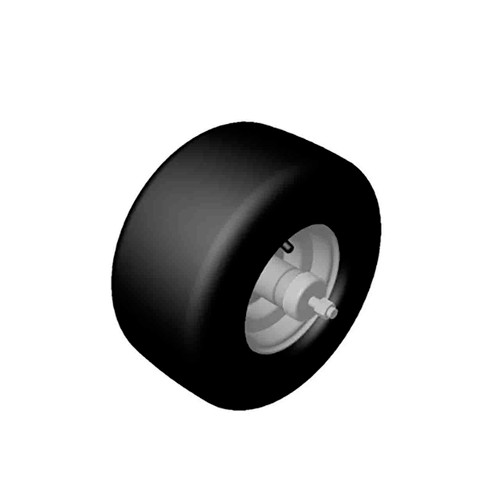 127-9540 - WHEEL AND AXLE ASM - (TORO ORIGINAL OEM)