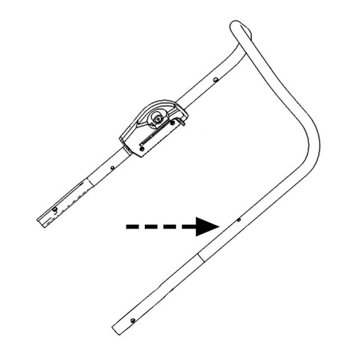 134-5581 - BAR-HANDLE UPPER - (TORO ORIGINAL OEM)