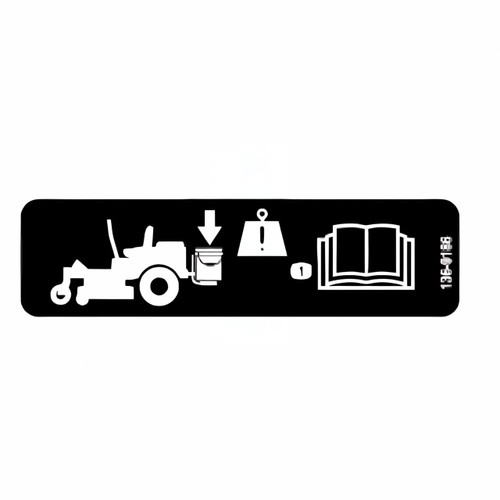 1369186 DECALBUCKET (TORO ORIGINAL OEM)