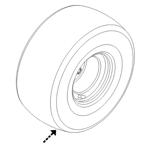 140-4271 - WHEEL AND TIRE ASM - (TORO ORIGINAL OEM) - Image 1