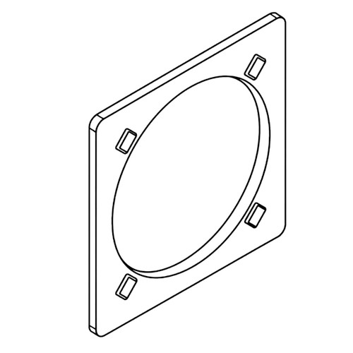 142-0709 - BACKPLATE WHEEL JR36 - (TORO ORIGINAL OEM)