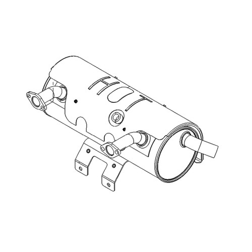 142-7225 - MUFFLER-EFI NAVIGATOR-8000 - (TORO ORIGINAL OEM)